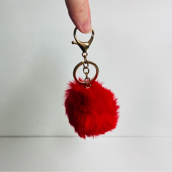 kids teens keychain lot 3 earbud case backpack pom pom emoji music - Picture 3 of 5